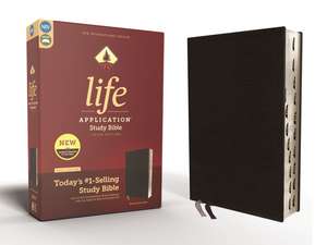 NIV, Life Application Study Bible, Third Edition, Bonded Leather, Black, Red Letter, Thumb Indexed de Zondervan