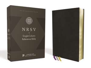 NRSV, Single-Column Reference Bible, Premium Goatskin Leather, Black, Premier Collection, Art Gilded Edges, Comfort Print de Zondervan