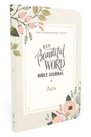 NIV, Beautiful Word Bible Journal, Acts, Paperback, Comfort Print de Zondervan