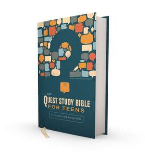 NIV, Quest Study Bible for Teens, Hardcover, Navy, Comfort Print: The Question and Answer Bible de Christianity Today Intl.