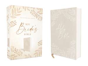 NIV, Bride's Bible, Cloth over Board, Cream, Red Letter, Comfort Print de Zondervan