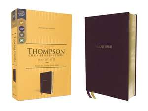 KJV, Thompson Chain-Reference Bible, Handy Size, Leathersoft, Burgundy, Red Letter, Comfort Print de Dr. Frank Charles Thompson