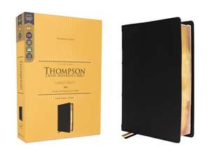 KJV, Thompson Chain-Reference Bible, Large Print, Genuine Leather, Cowhide, Black, Red Letter, Comfort Print de Dr. Frank Charles Thompson