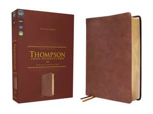 NKJV, Thompson Chain-Reference Bible, Leathersoft, Brown, Red Letter, Comfort Print de Dr. Frank Charles Thompson