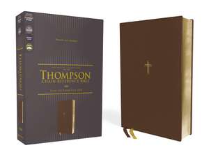 NASB, Thompson Chain-Reference Bible, Leathersoft, Brown, 1995 Text, Red Letter, Comfort Print de Dr. Frank Charles Thompson