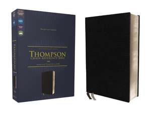 NIV, Thompson Chain-Reference Bible, European Bonded Leather, Black, Red Letter, Comfort Print de Dr. Frank Charles Thompson