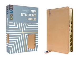 NIV, Student Bible, Personal Size, Leathersoft, Tan, Thumb Indexed, Comfort Print de Philip Yancey