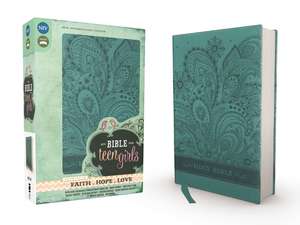 NIV, Bible for Teen Girls, Leathersoft, Blue: Growing in Faith, Hope, and Love de Zondervan