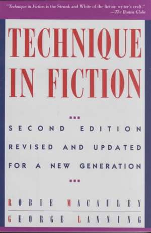 Technique in Fiction de Robie Macauley