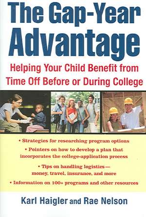 The Gap-Year Advantage: Helping Your Child Benefit from Time Off Before or During College de Karl Haigler