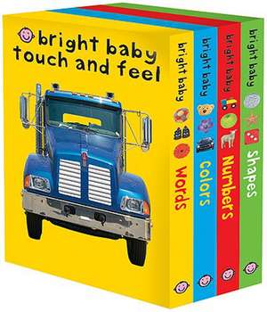 Bright Baby Touch and Feel: Words/Colors/Numbers/Shapes de Priddy Books