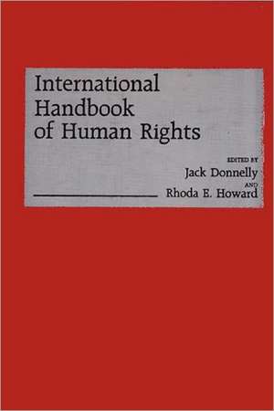 International Handbook of Human Rights de Jack Donnelly