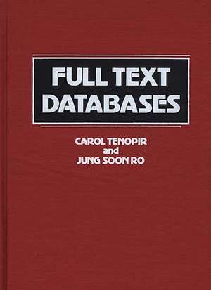 Full Text Databases de Jung Soon Ro