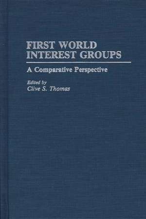 First World Interest Groups: A Comparative Perspective de Clive S. Thomas