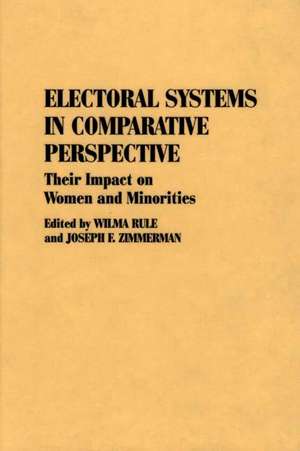 Electoral Systems in Comparative Perspective: Their Impact on Women and Minorities de Joseph F. Zimmerman