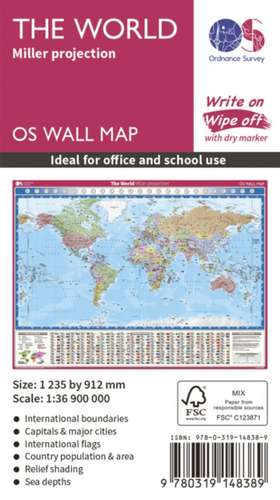 Ordnance Survey: World Miller Projection de Ordnance Survey