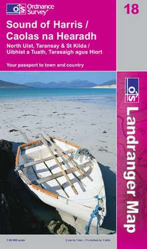 SOUND OF HARRIS, NORTH UIST, TARANSAY AND ST.KILDA de Ordnance Survey