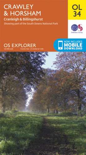 Crawley & Horsham, Cranleigh & Billingshurst de Ordnance Survey