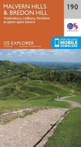 Malvern Hills and Bredon Hill de Ordnance Survey