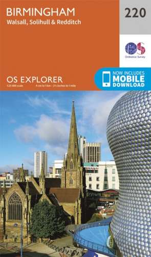 Birmingham, Walsall, Solihull and Redditch de Ordnance Survey