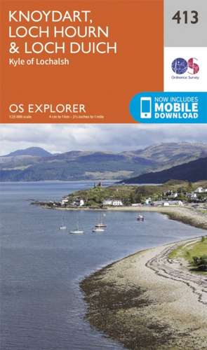 Knoydart, Loch Hourn and Loch Duich de Ordnance Survey