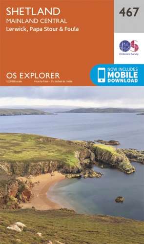 Shetland - Mainland Central de Ordnance Survey