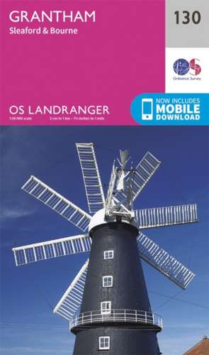 Grantham, Sleaford & Bourne de Ordnance Survey