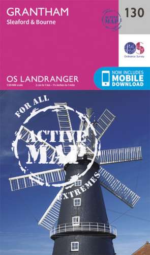 Grantham, Sleaford & Bourne de Ordnance Survey