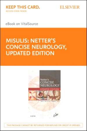 Netter's Concise Neurology Updated Edition Elsevier eBook on VitalSource (Retail Access Card) de Karl E. Misulis