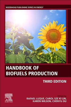 Handbook of Biofuels Production: Processes and Technologies de Rafael Luque