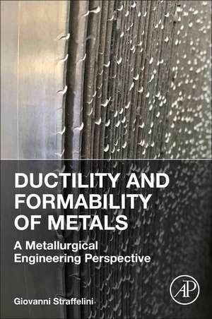 Ductility and Formability of Metals: A Metallurgical Engineering Perspective de Giovanni Straffelini