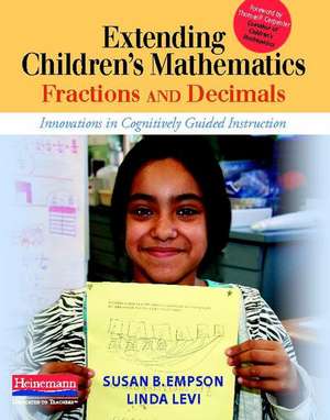 Extending Children's Mathematics: Innovations in Cognitively Guided Instruction de Susan B. Empson