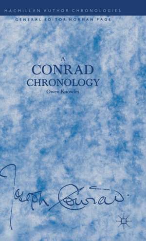 A Conrad Chronology de Owen Knowles