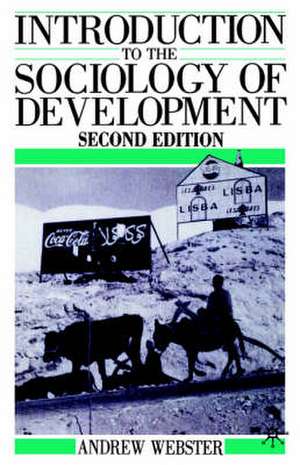 Introduction to the Sociology of Development de Andrew Webster