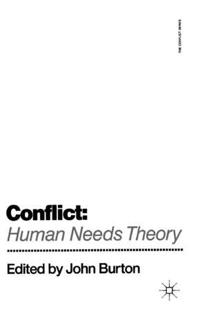 Conflict: Human Needs Theory de J. Burton