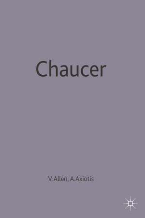 Chaucer: Contemporary Critical Essays de Valerie Allen