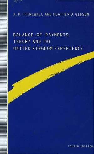 Balance-of-Payments Theory and the United Kingdom Experience de Heather D. Gibson