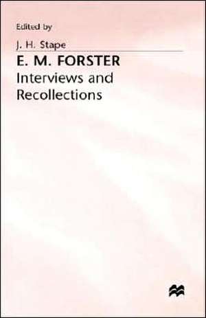 E. M. Forster de J H Stape