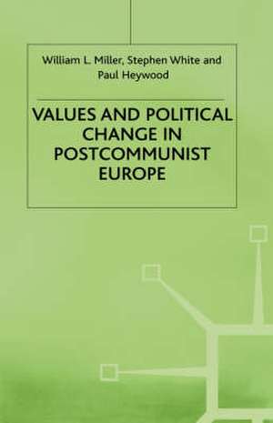 Values and Political Change in Postcommunist Europe de W. Miller