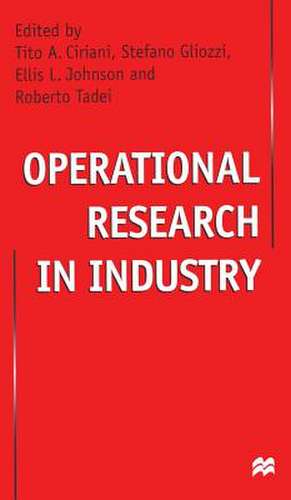 Operational Research in Industry de Tito Ciriani