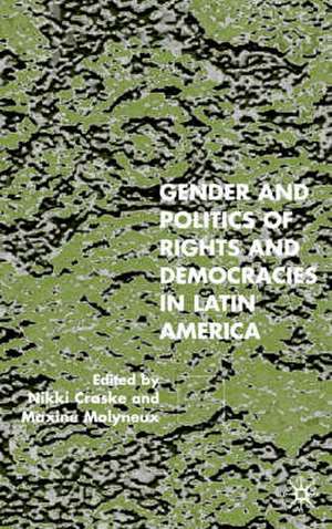 Gender and the Politics of Rights and Democracy in Latin America de N. Craske