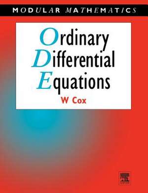 Ordinary Differential Equations de William Cox