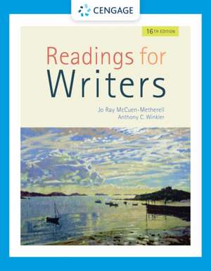 Readings for Writers (with APA 2019 Update Card) de Anthony Winkler