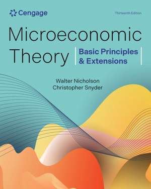 Microeconomic Theory de Walter Nicholson