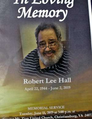 ROBERT HALL FUNERAL JUNE 2019 de John Edward Hocker