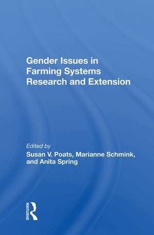 Gender Issues in Farming Systems Research and Extension de Susan V. Poats