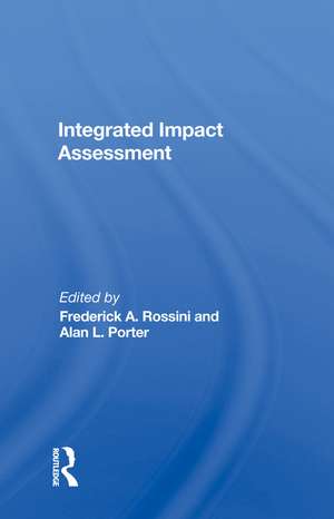 Integrated Impact Assessment de Frederick Rossini