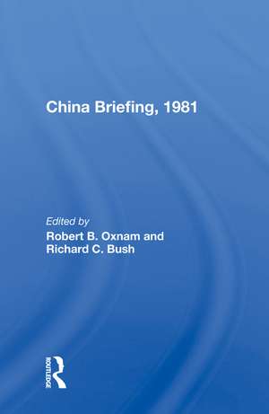 China Briefing, 1981 de Robert B. Oxnam