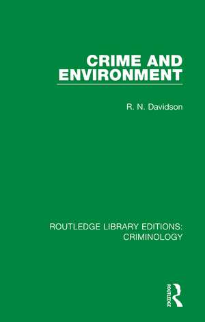 Routledge Library Editions: Criminology de Various Authors