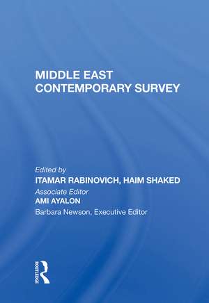 Middle East Contemporary Survey, Volume Xi, 1987 de Itamar Rabinovich